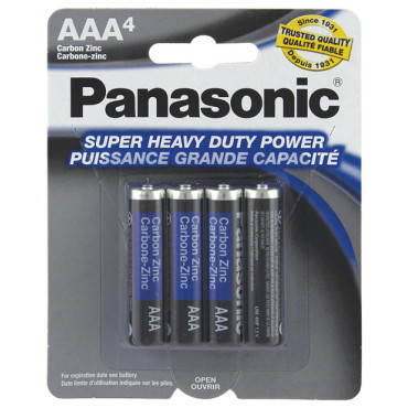 Panasonic Super Heavy Duty Battery AAA - Pack of 4