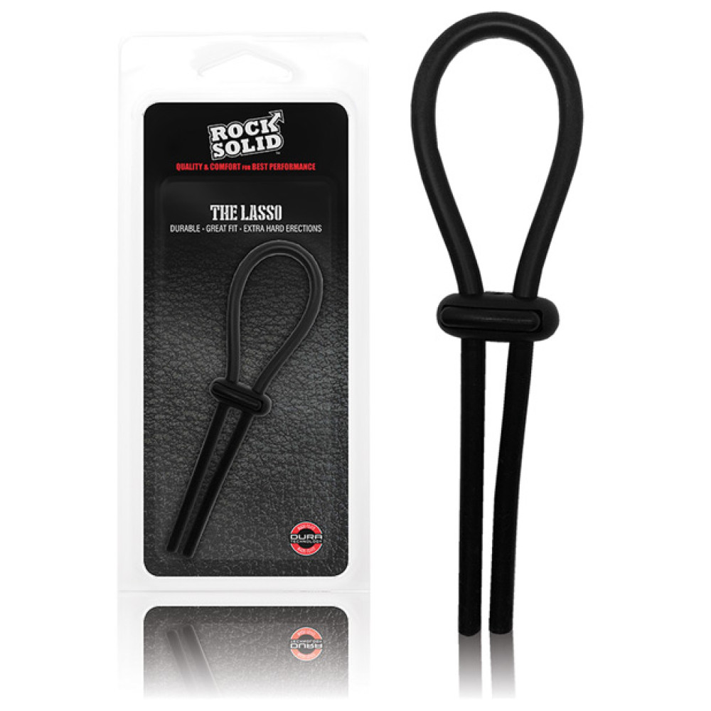Rock Solid Lasso Cockring - Black