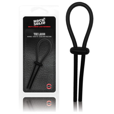 Rock Solid Lasso Cockring - Black
