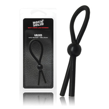Rock Solid Lasso Single Adjustable Lock Black Silicone