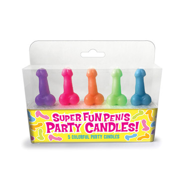Super Fun Party Candles  - Set of 5