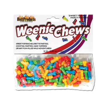 Weenie Chews Candies - Asst. Flavors Bag of 125