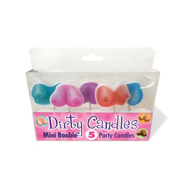Mini Boobie Dirty Candle Set - Set of 5