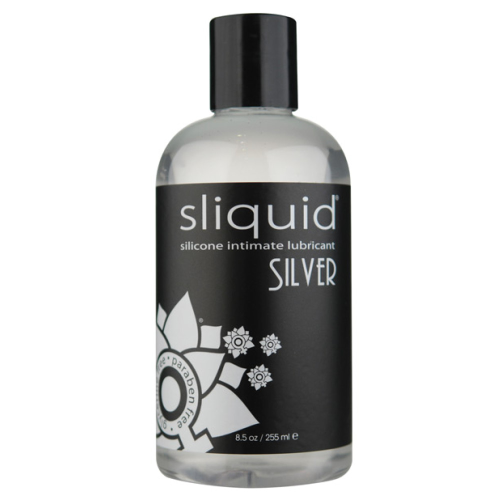 Sliquid Silver Silicone Lube Glycerine & Paraben Free - 8.5 oz