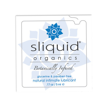 Sliquid Organics Natural Intimate Lubricant - .17 oz Pillow