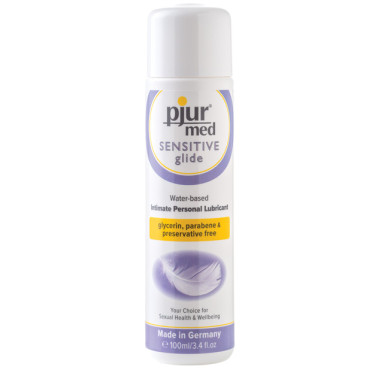 Pjur Med Sensitive Glide Water Based Personal Lubricant - 100ml Bottle
