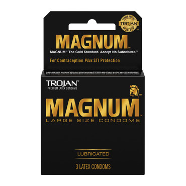 Trojan Magnum Condoms - Box of 3