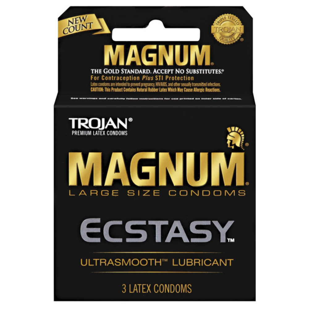 Trojan Magnum Ecstasy Condoms - Box of 3
