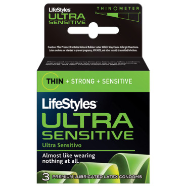 Lifestyles Ultra Sensitive - Box of 3
