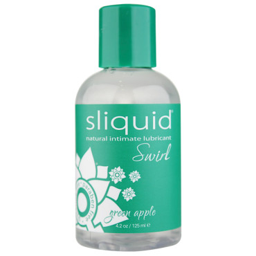 Sliquid Naturals Swirl Lubricant - 4.2 oz  Green Apple
