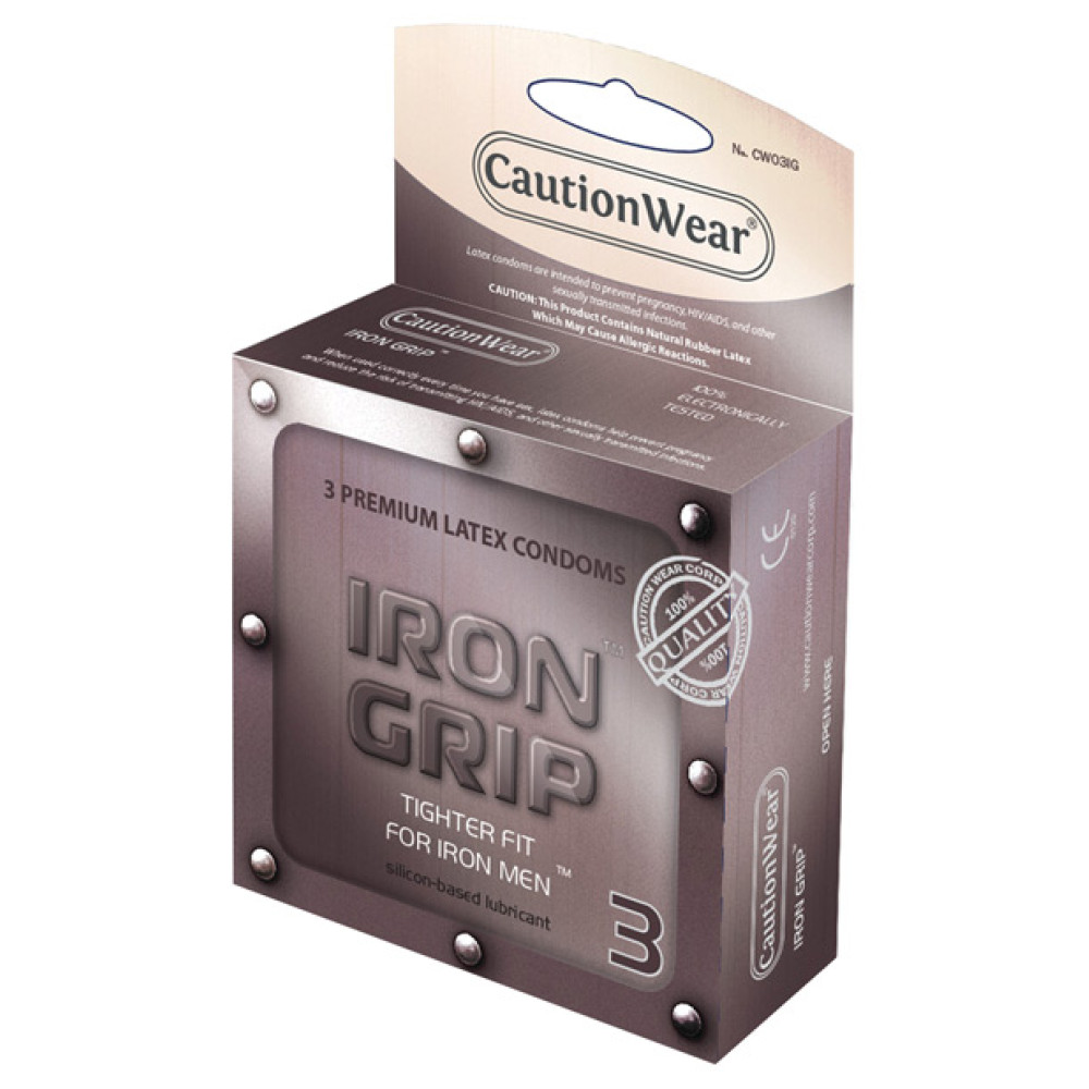 Caution Wear Iron Grip Snug Fit - Pack of 3