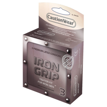 Caution Wear Iron Grip Snug Fit - Pack of 3