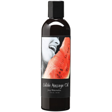 Earthly Body Edible Massage Oil - 8 oz Watermelon