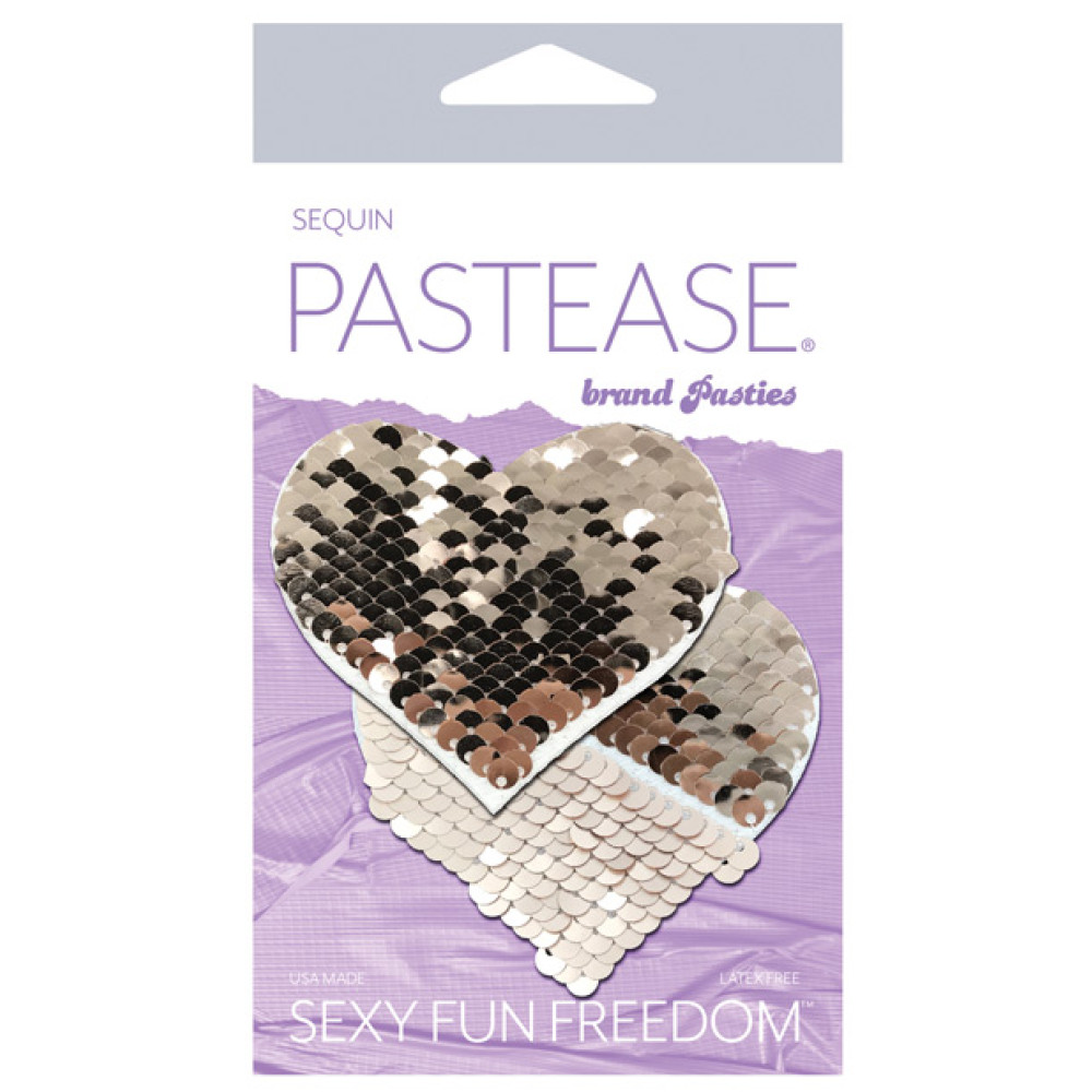 Pastease Premium Color Changing Flip Sequins Heart - Rose Gold O/S