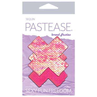 Pastease Premium Color Changing Flip Sequins Cross - Pink O/S