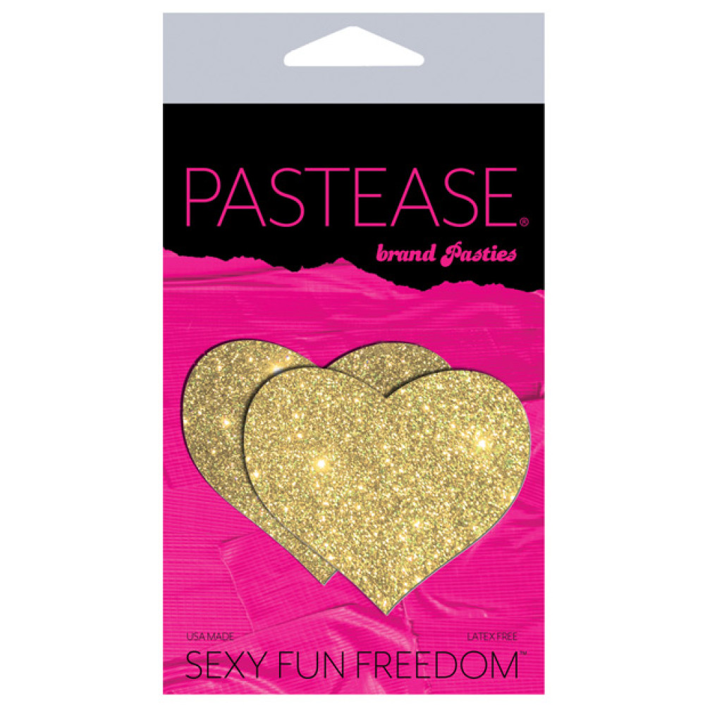 Pastease Premium Glitter Heart - Gold O/S