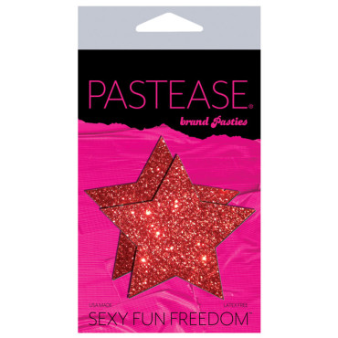 Pastease Premium Glitter Star - Red O/S