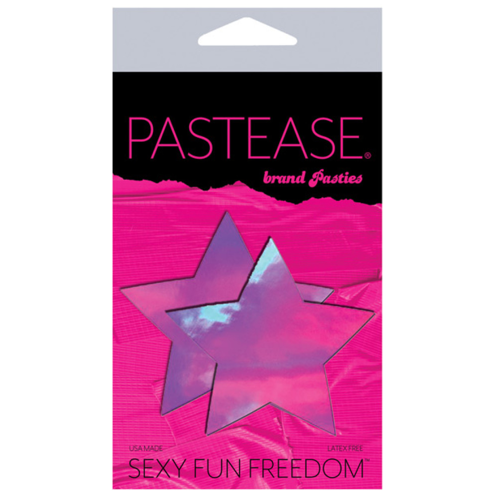 Pastease Premium Hologram Star - Pink O/S