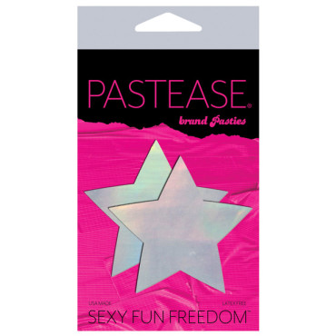 Pastease Premium Hologram Star - Silver O/S