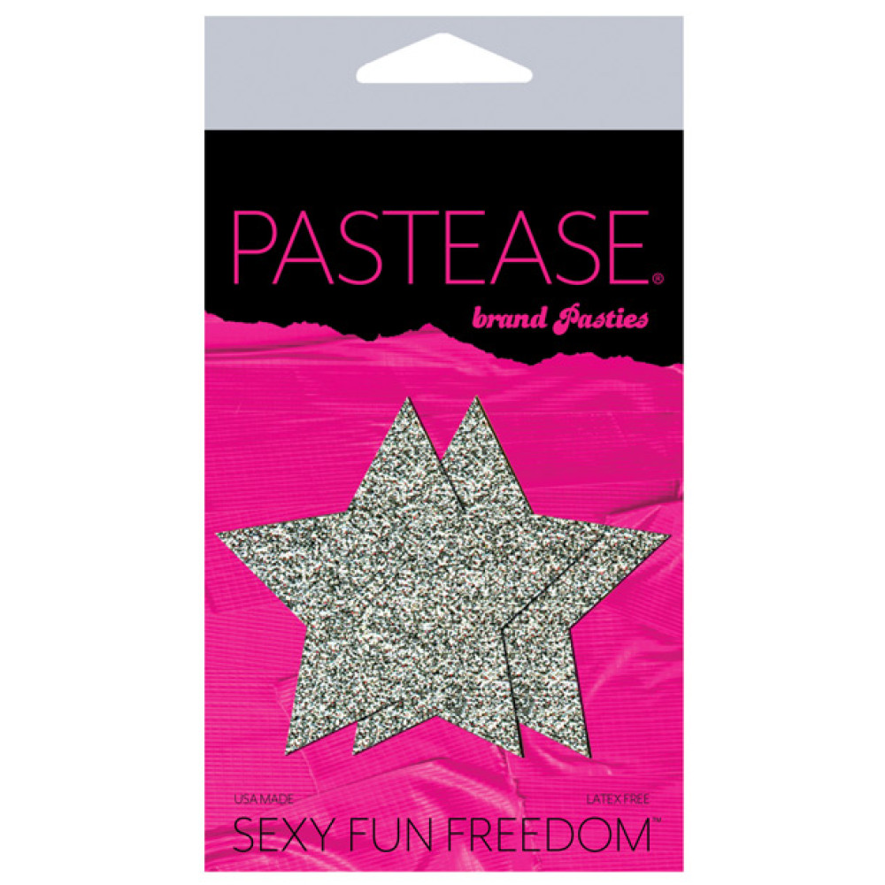 Pastease Premium Glitter Star - Silver O/S