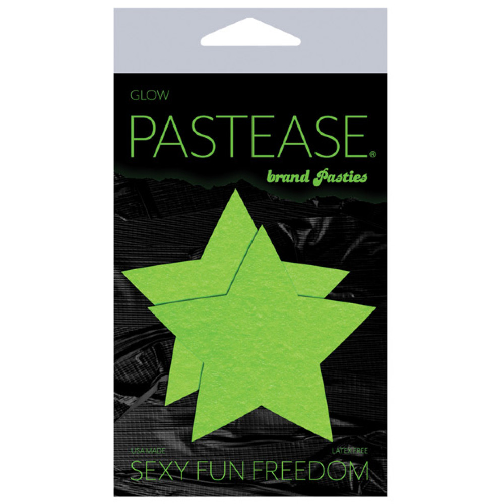 Pastease Premium Star - Glow in the Dark Green O/S