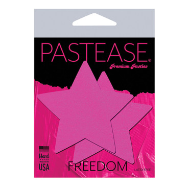 Pastease Basic Star Black Light Reactive - Neon Pink O/S