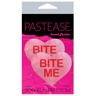 Pastease Premium Bite Me Heart - Pink/Red O/S