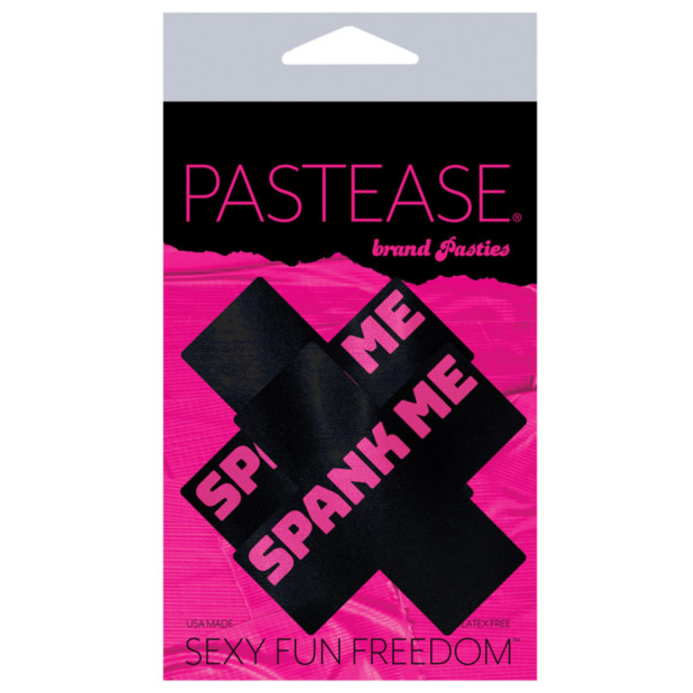 Pastease Premium Spank Me Plus - Black/Pink O/S