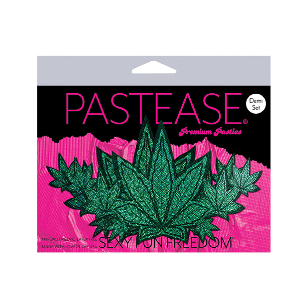Pastease Demis Glitter Leaf - Green O/S