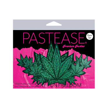 Pastease Demis Glitter Leaf - Green O/S