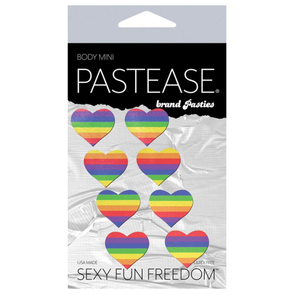 Pastease Premium Mini Rainbow Heart - Pack of 8 O/S