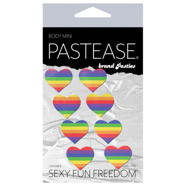 Pastease Premium Mini Rainbow Heart - Pack of 8 O/S