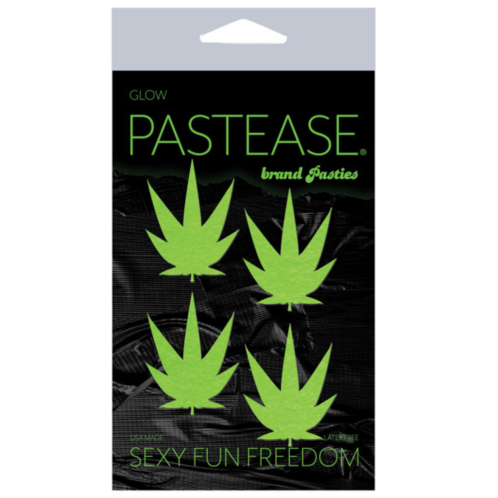 Pastease Premium Petites Leaf - Glow in the Dark Green O/S Pack of 2 Pair Pastease Premium Petites Leaf - Glow in the Dark Green O/S Pack of 2 Pair