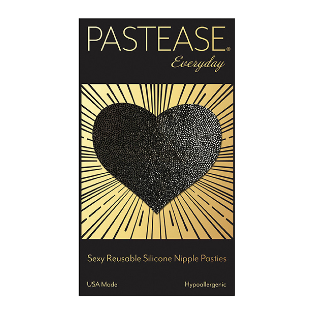 Pastease Reusable Liquid Heart - Black O/S