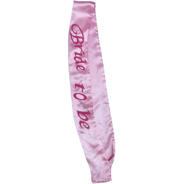 Bride to Be Flashing Sash - Pink