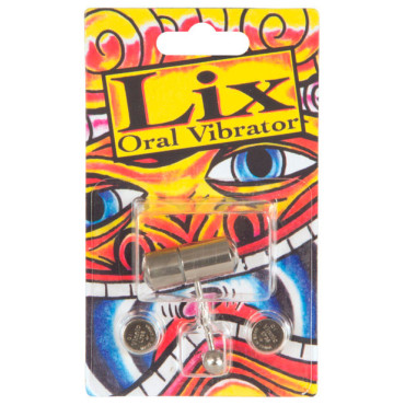 Lix Oral Vibrator Tongue Ring - Chrome
