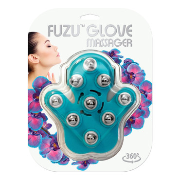 Fuzu Glove Massager - Neon Blue
