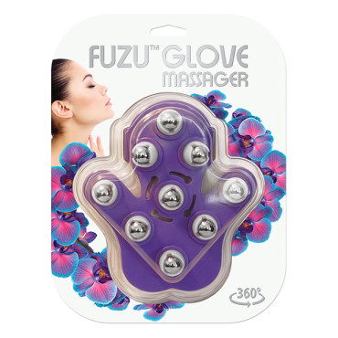 Fuzu Glove Massager - Neon Purple