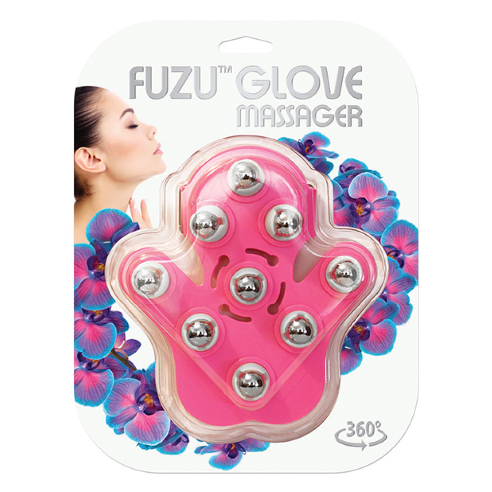 Fuzu Glove Massager - Neon Pink