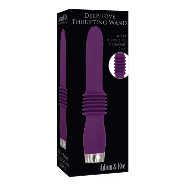 Adam & Eve Deep Love Thrusting Wand - Purple