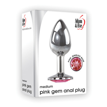 Adam & Eve Pink Gem Anal Plug Medium