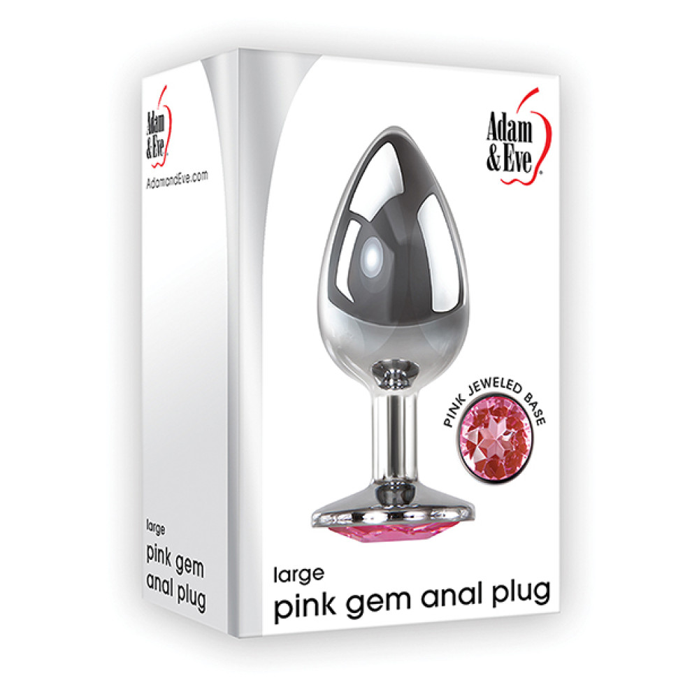 Adam & Eve Pink Gem Anal Plug Large