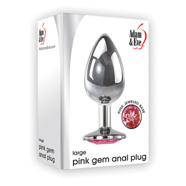 Adam & Eve Pink Gem Anal Plug Large
