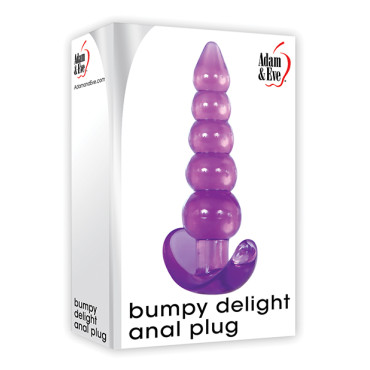 Adam & Eve Bumpy Delight Anal Plug - Purple