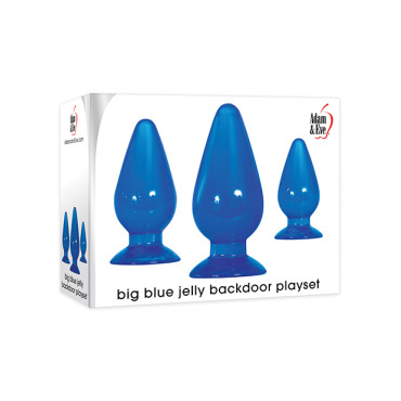 Adam & Eve Big Blue Jelly Backdoor Playset - Blue