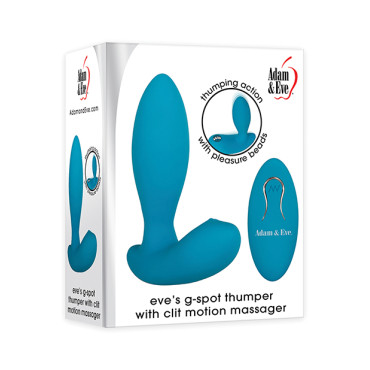 Adam & Eve Eve's G Spot Thumper w/Clit Motion Massager - Teal