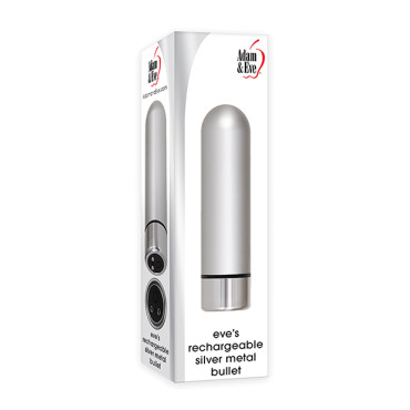 Adam & Eve Eve's Rechargeable Silver Metal Bullet