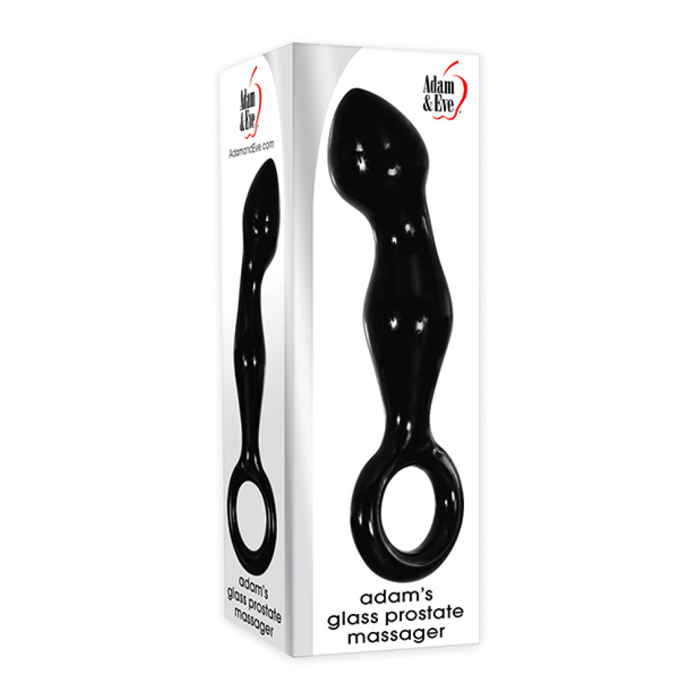 Adam & Eve Adam's Glass Prostate Massager - Black