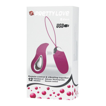 Pretty Love Eden Remote Control Bullet - Fuchsia