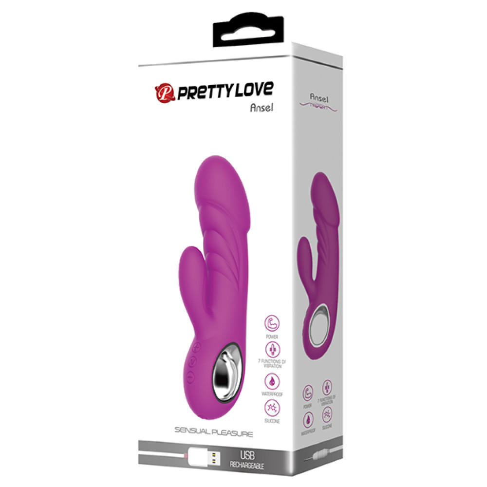 Pretty Love Ansel Rabbit Vibe - 7 Function Fuchsia